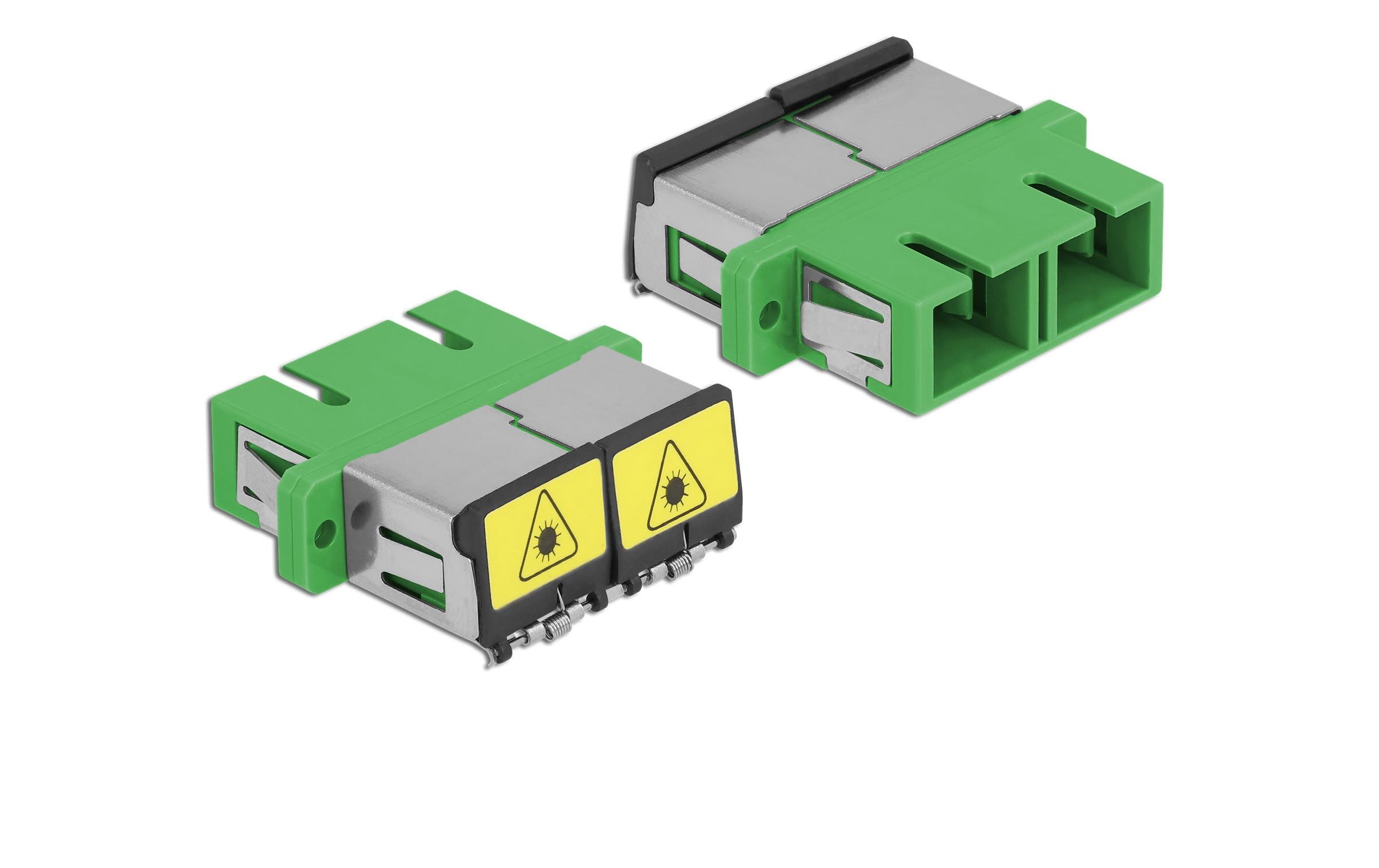 1251456 - Mediatech Delock LWL Kupplung SC-SC APC, Duplex Singlemode, plastik, grün kaufen Schweiz | Mediatech.ch