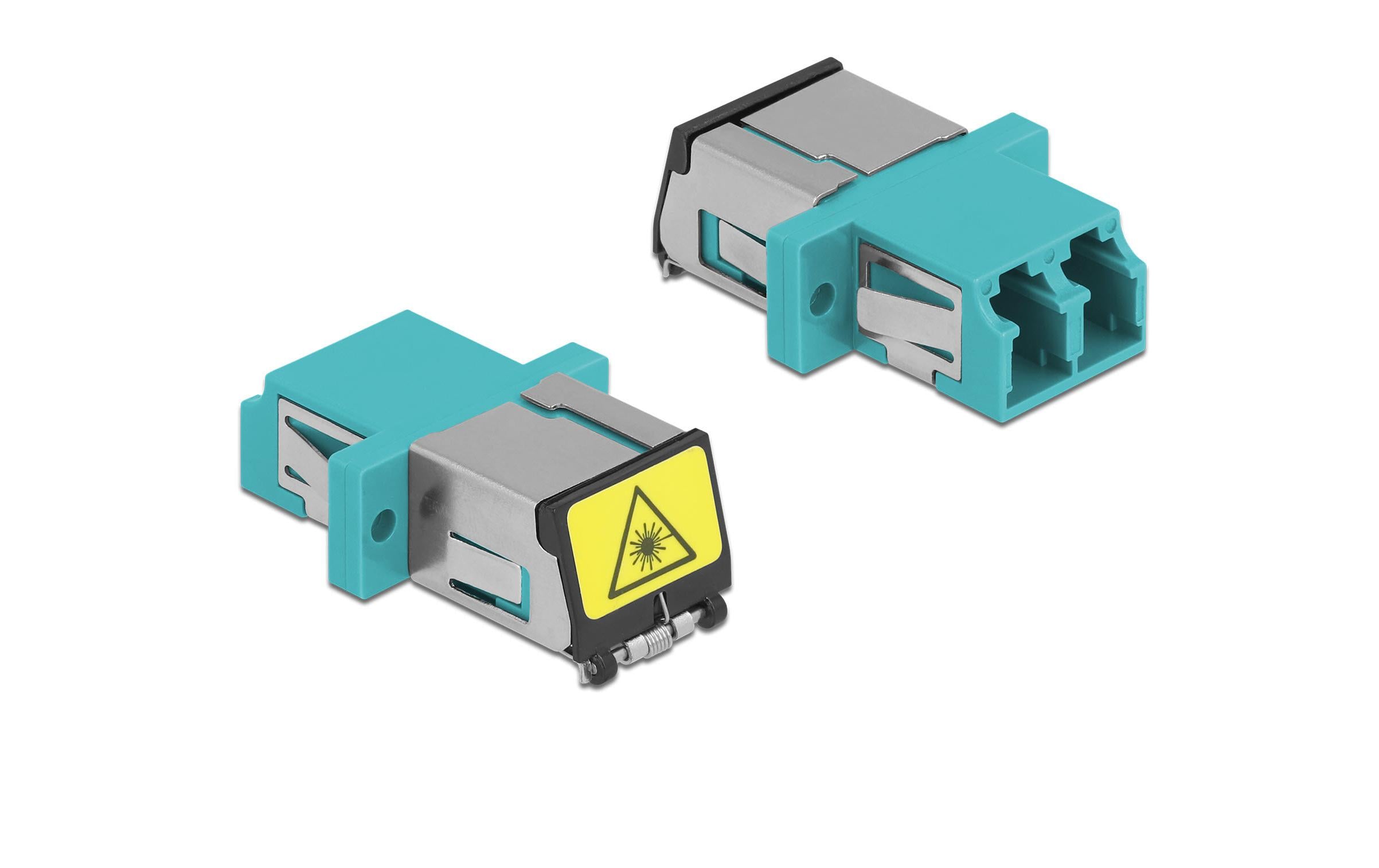 1251457 - Mediatech Delock LWL Kupplung LC-LC, OM3 Duplex Multimode, plastik, blau kaufen Schweiz | Mediatech.ch