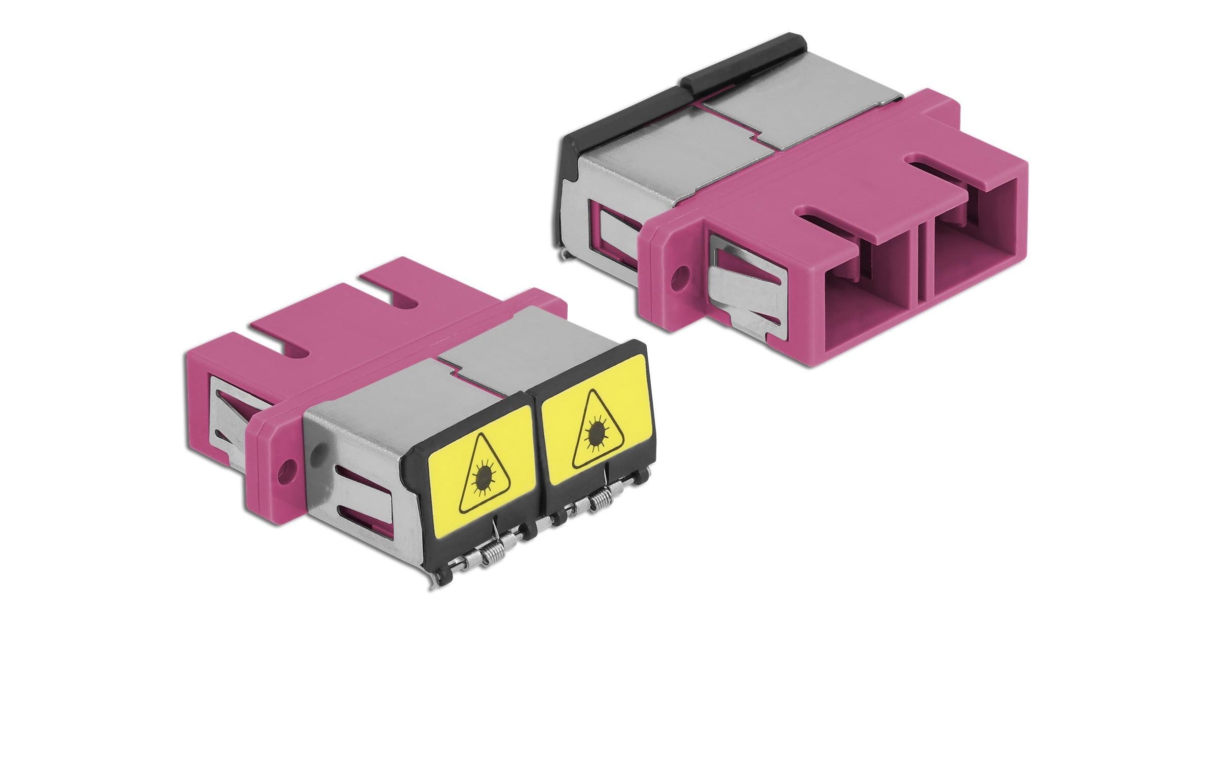 1251460 - Mediatech Delock LWL Kupplung SC-SC, OM4 Duplex Multimode, voilet kaufen Schweiz | Mediatech.ch