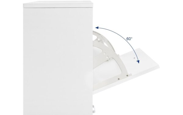 Vasagle Schuhschrank, 3 Klappen, Weiss 60 x 120 x 24 cm (BxHxT), Holzspanplatte