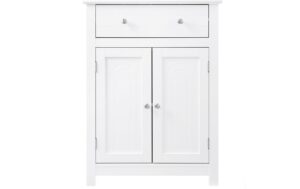 1251490 - Mediatech Vasagle Schrank, Weiss, MDF 60 x 80 x 30 cm (BxHxT),verstellbarenBoden