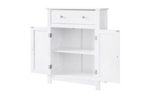 1251490_2 - Mediatech Vasagle Schrank, Weiss, MDF 60 x 80 x 30 cm (BxHxT),verstellbarenBoden