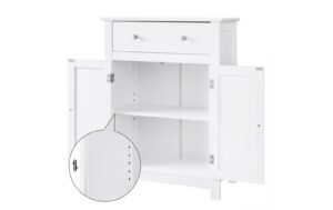 1251490_3 - Mediatech Vasagle Schrank, Weiss, MDF 60 x 80 x 30 cm (BxHxT),verstellbarenBoden