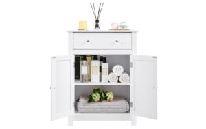 1251490_6 - Mediatech Vasagle Schrank, Weiss, MDF 60 x 80 x 30 cm (BxHxT),verstellbarenBoden