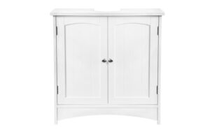 Vasagle Waschbeckenschrank, Weiss 60 x 60 x 30 cm (BxHxT), MDF