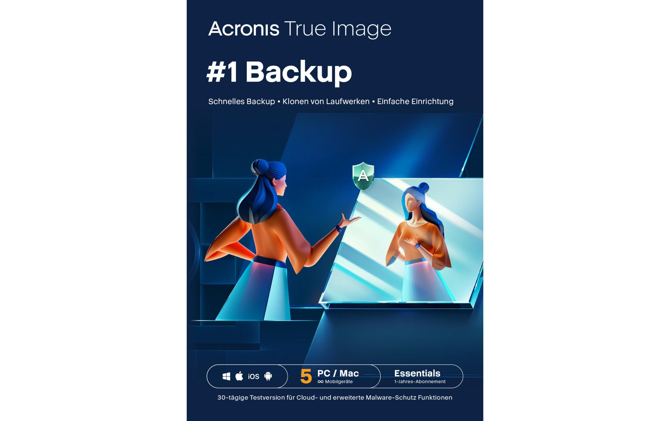 1251721 - Mediatech Acronis True Image Essentials ESD, Subscription, 1yr, 5 PC kaufen | Mediatech.ch