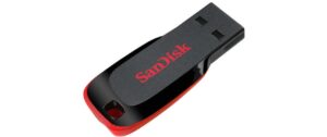 SANDISK USB Cruzer Blade 16GB schwarz USB 2.0, ohne Abdeckung