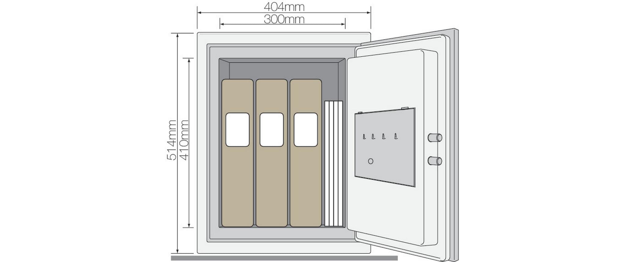 1258090_1 - Mediatech Yale Tresor L, 36.9 l