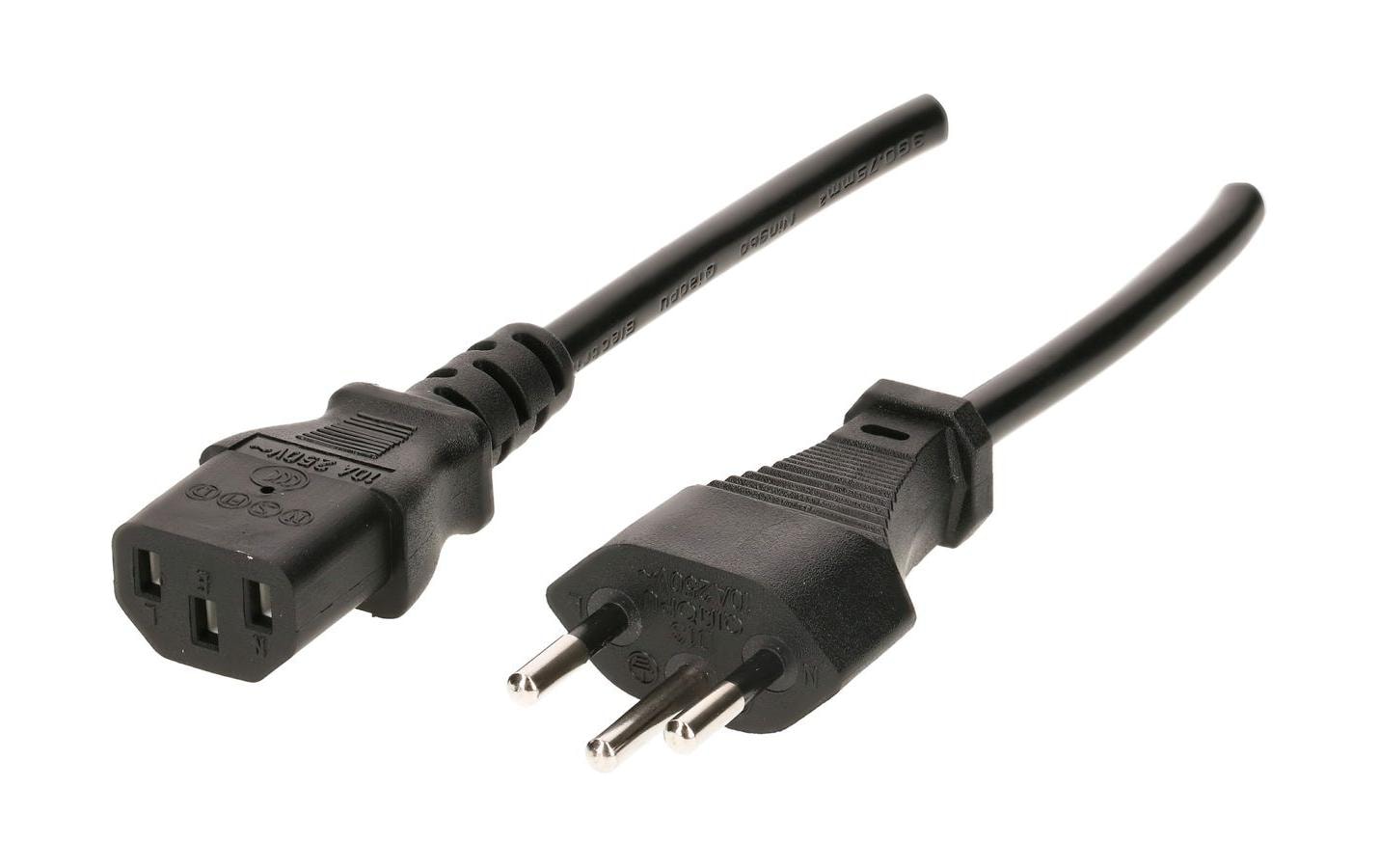 1260510 - Mediatech Max Hauri Apparatekabel C13/Typ12, 2m TD3x0.75mm2, schwarz kaufen | Mediatech.ch
