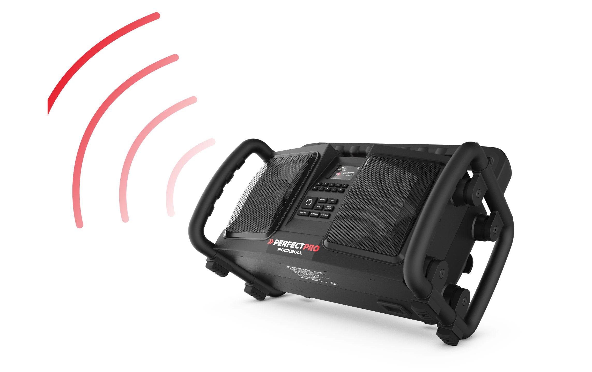 1262362_1 - Mediatech PERFECTPRO ROCKBULL DAB+/Baustellen-Radio