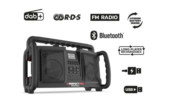 1262362_2 - Mediatech PERFECTPRO ROCKBULL DAB+/Baustellen-Radio