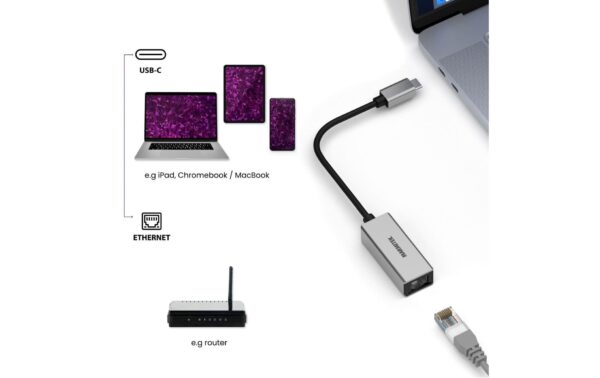 Marmitek Connect USB-C > Ethernet USB-C  auf Ethernet Converter