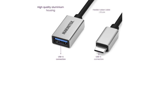 1262708_3 - Mediatech Marmitek Connect USB-C > USB-A USB-C auf USB-A Converter