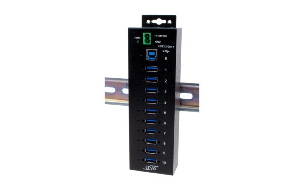 1263729_2 - Mediatech EXSYS EX-1510HMVS, 10xUSB 3.2 Gen1 Metall HUB, 15KV ESD Überspannungs-Schutz
