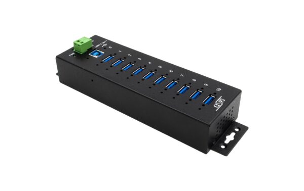 1263729_3 - Mediatech EXSYS EX-1510HMVS, 10xUSB 3.2 Gen1 Metall HUB, 15KV ESD Überspannungs-Schutz