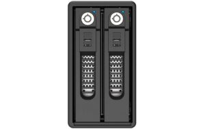 1265207 - Mediatech Raidon ext.2X3.5/2.5 Gehäuse GR3660-B31 schwarz, RAID, USB3.2, für SATA-HDD