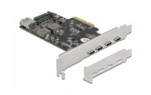 Delock 90059 PCI Express x4 Karte zu 4 x USB Type-C + 1 x USB Typ-A