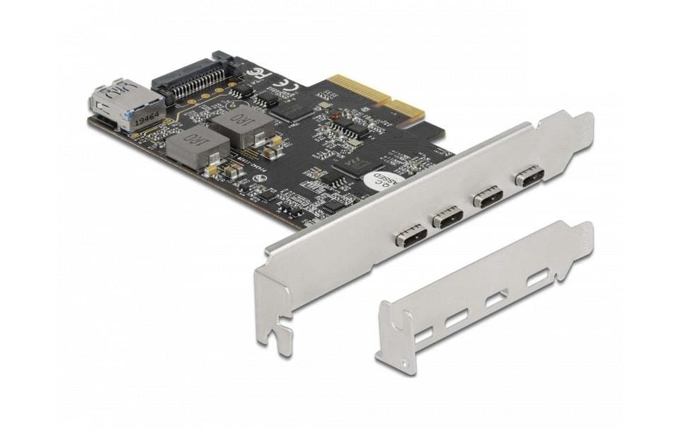 1267146 - Mediatech Delock 90059 PCI Express x4 Karte zu 4 x USB Type-C + 1 x USB Typ-A kaufen Schweiz | Mediatech.ch