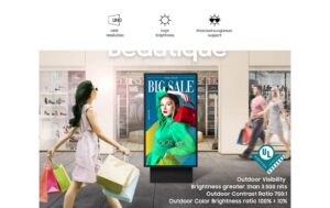 Samsung OH75A Public Display Outdoor IP56 75 UHD, D-LED, 3500cd/m2, 24/7 Betrieb