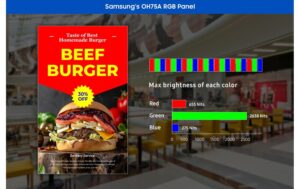 Samsung OH75A Public Display Outdoor IP56 75 UHD, D-LED, 3500cd/m2, 24/7 Betrieb