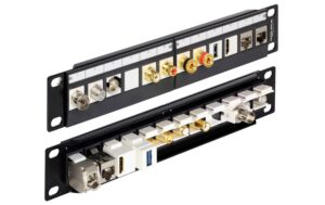 1270349_2 - Mediatech Delock 12-Port 10 Patchpanel Keystone schwarz, für Keystone Module