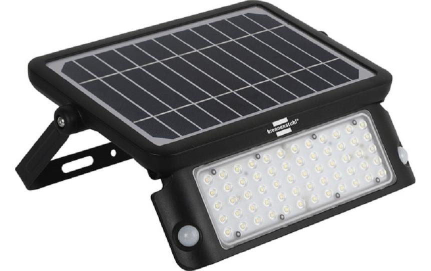 1270870 - Mediatech Brennenstuhl Solar LED-Strahler Schwarz outdoor, Solarmodul kaufen Schweiz | Mediatech.ch
