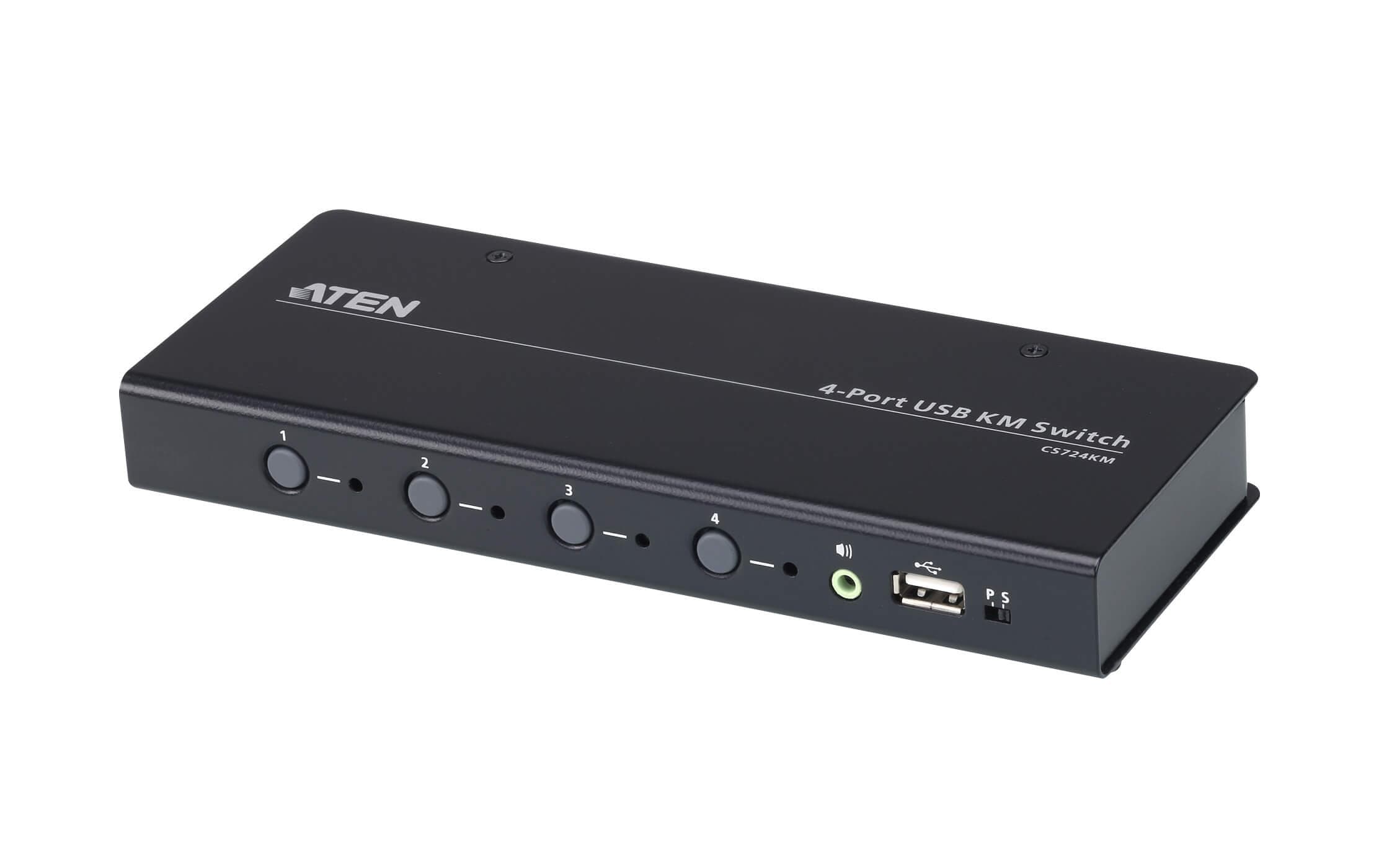 1274748 - Mediatech Aten CS724KM KVM Switch 4-Port KVM Switch USB kaufen Schweiz | Mediatech.ch