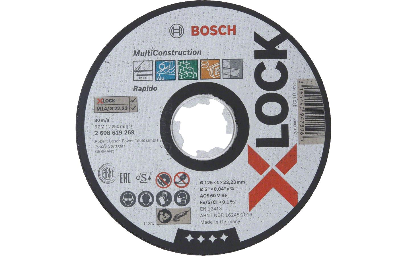 1282745 - Mediatech Bosch Professional Trennscheibe gerade Multi Material 125x1x22,23 mm kaufen Schweiz | Mediatech.ch