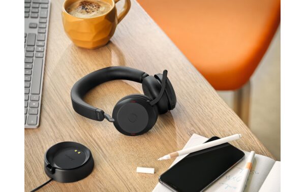 Jabra Evolve2 75 Duo MS Schwarz BT380, USB-C, Stand