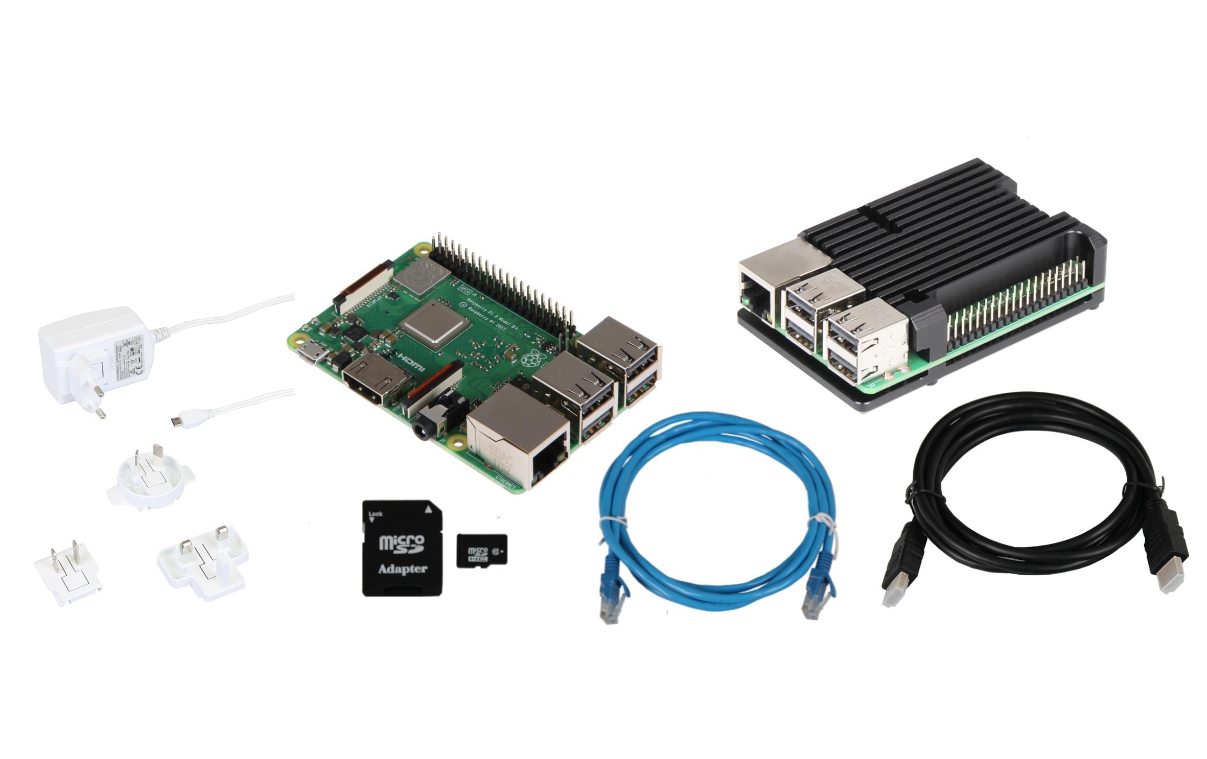 1283336 - Mediatech Raspberry Pi 3B+ Set Pi 3B+, 32GB SD, PSU, Case, HDMI, LAN kaufen Schweiz | Mediatech.ch