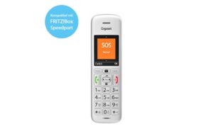 Gigaset E390 HX Handset silber CAT-iq Zusatzmobilteil mit Ladeschale