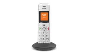 Gigaset E390 HX Handset silber CAT-iq Zusatzmobilteil mit Ladeschale