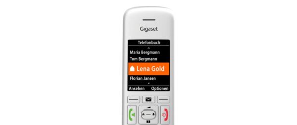 Gigaset E390 HX Handset silber CAT-iq Zusatzmobilteil mit Ladeschale