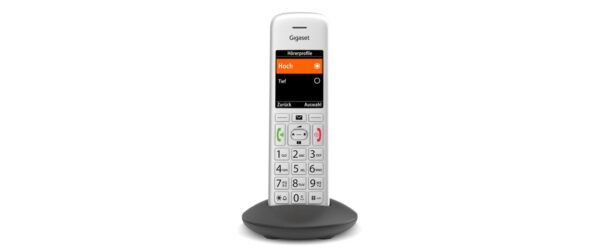Gigaset E390 HX Handset silber CAT-iq Zusatzmobilteil mit Ladeschale