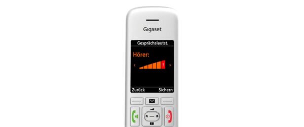 Gigaset E390 HX Handset silber CAT-iq Zusatzmobilteil mit Ladeschale