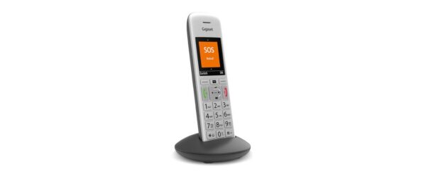 Gigaset E390 HX Handset silber CAT-iq Zusatzmobilteil mit Ladeschale