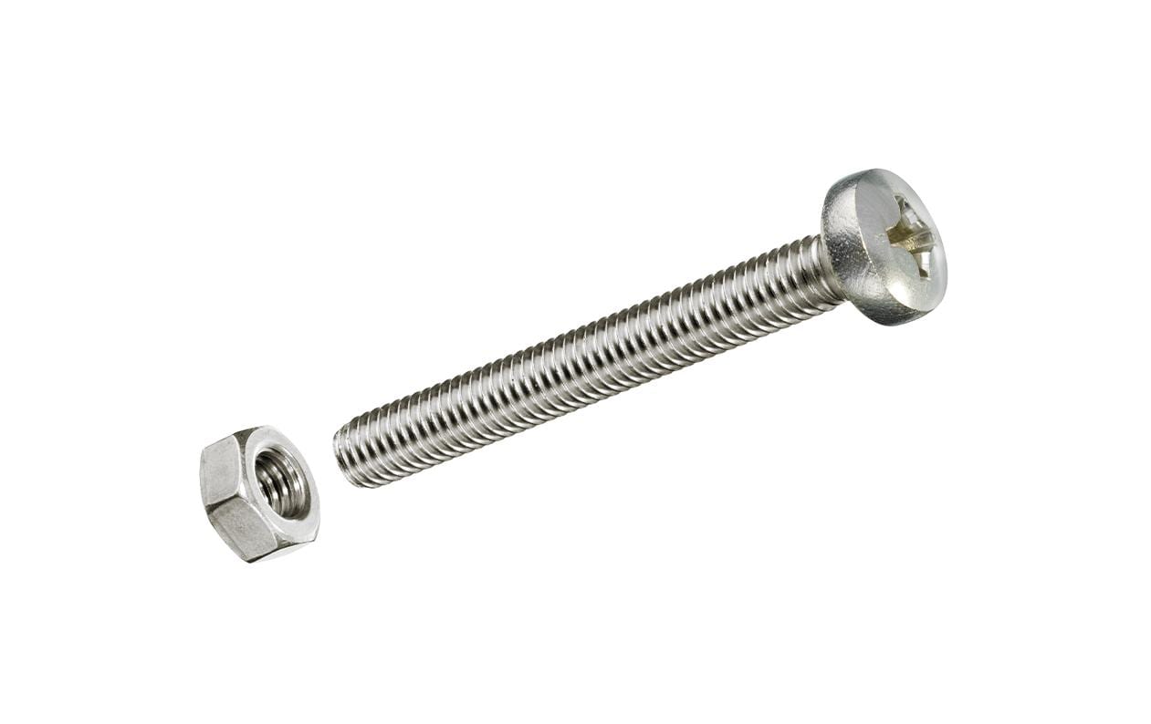 1287641 - Mediatech FTM Krafter Gewindeschrauben Liko mit Muttern M 5x 40 mm DIN 7985 A2 Edelstahl rf 4 ST kaufen | Mediatech.ch