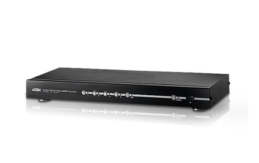1291360 - Mediatech Aten VS482-AT-G: HDMI Switch 4-Port Dual View-HDMI, HDCP-kompatibel kaufen Schweiz | Mediatech.ch