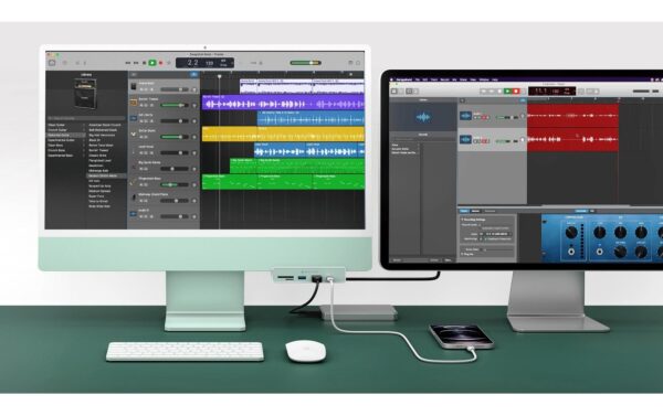 1292278_8 - Mediatech 6-in-1 Hub für iMac 24 in passenden Farben HDMI, SD/micro, USB-C, USB-A