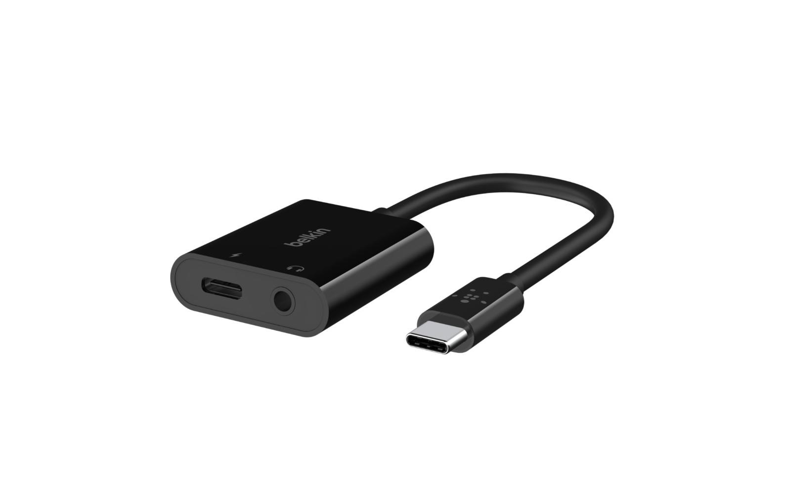 1292563_1 - Mediatech Belkin RockStar 3.5mm Audio + USB-C Lightning, 3.5mm, Lightning