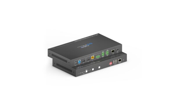 PureTools PT-PSW-21KVM Pres. Sw. 2x1, HDMI/USB-C>HDBT>HDMI, Set,4K