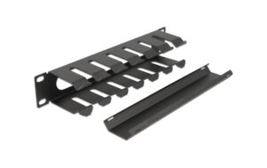 1295601_2 - Mediatech Delock 10 Kabelmanagement Rangierpanel Mit Öffnung, 1 HE, schwarz