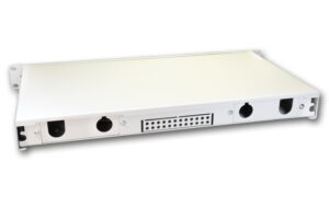 Lightwin 19 1HE Spleissbox, Multimode, OM3 6x DSC MM Kupplung aqua, 12xSC/UPC Pigtails