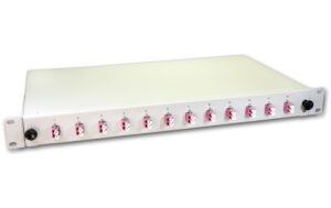 Lightwin 19 1HE Spleissbox, Multimode, OM4 12x DLC MM Kupplung violett, 2x12 LC/UPC Pi kaufen Schweiz | Mediatech.ch