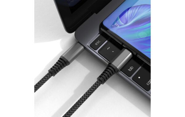 4smarts USB 2.0 USB-C Kabel, 1.5m, schwarz PremiumCord bis 100W Daten- und Ladekabel