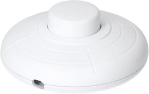 1298061 - Mediatech Max Hauri Fusstretschalter, weiss 70mm, 1-Polig