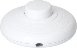 1298061_3 - Mediatech Max Hauri Fusstretschalter, weiss 70mm, 1-Polig