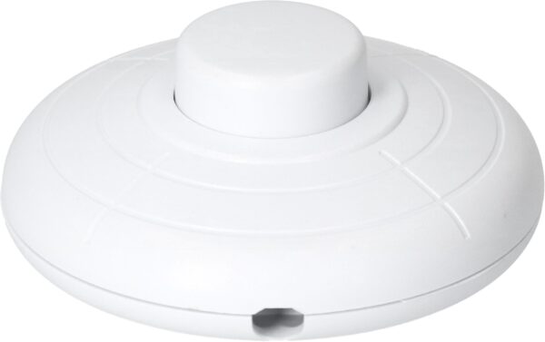 1298061_3 - Mediatech Max Hauri Fusstretschalter, weiss 70mm, 1-Polig