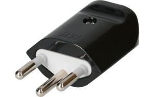 Max Hauri Stecker Typ 12, L+N+PE, 10 A, 250 V, schwarz kaufen Schweiz | Mediatech.ch