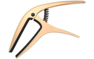 Ernie Ball, 9606 Axis Capo Gold Satin für E-& Akustikgitarren, Axis Capo